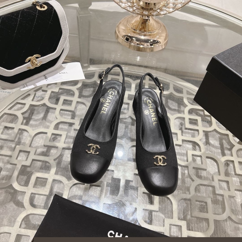Ch*el leather shoes